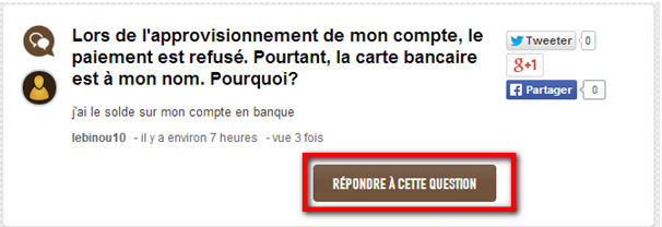 Répondre à cette question