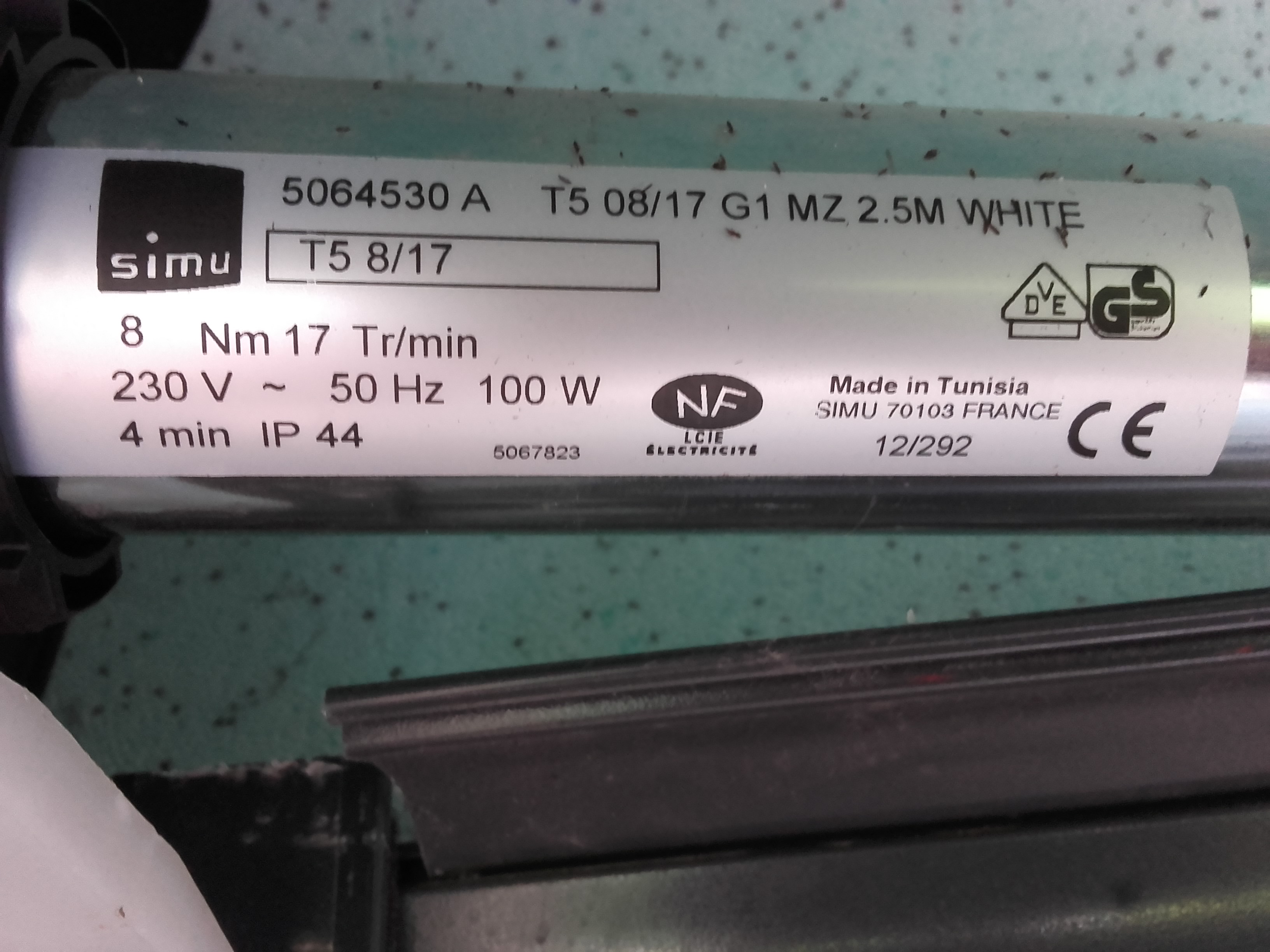 Moteur Simu T5 Filaire Avec Reponse S
