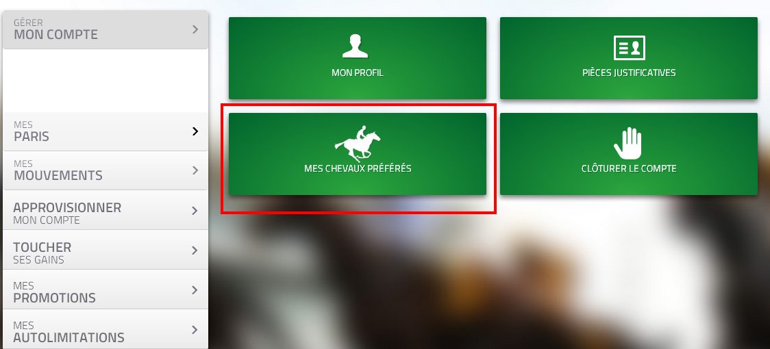 Chevaux préférés