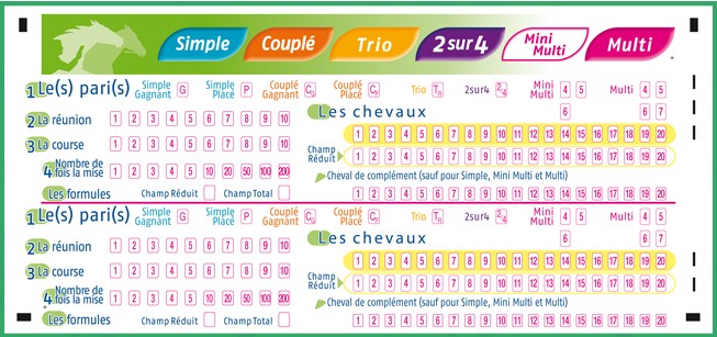 Ticket de jeu PMU