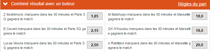combine resultat avec buteur