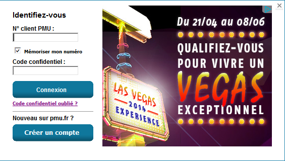 Login PMU poker