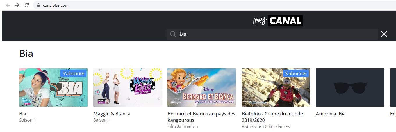Comment Acceder A Canal Serie Sur Free Série Bia sur my canal - Avec Réponse(s)
