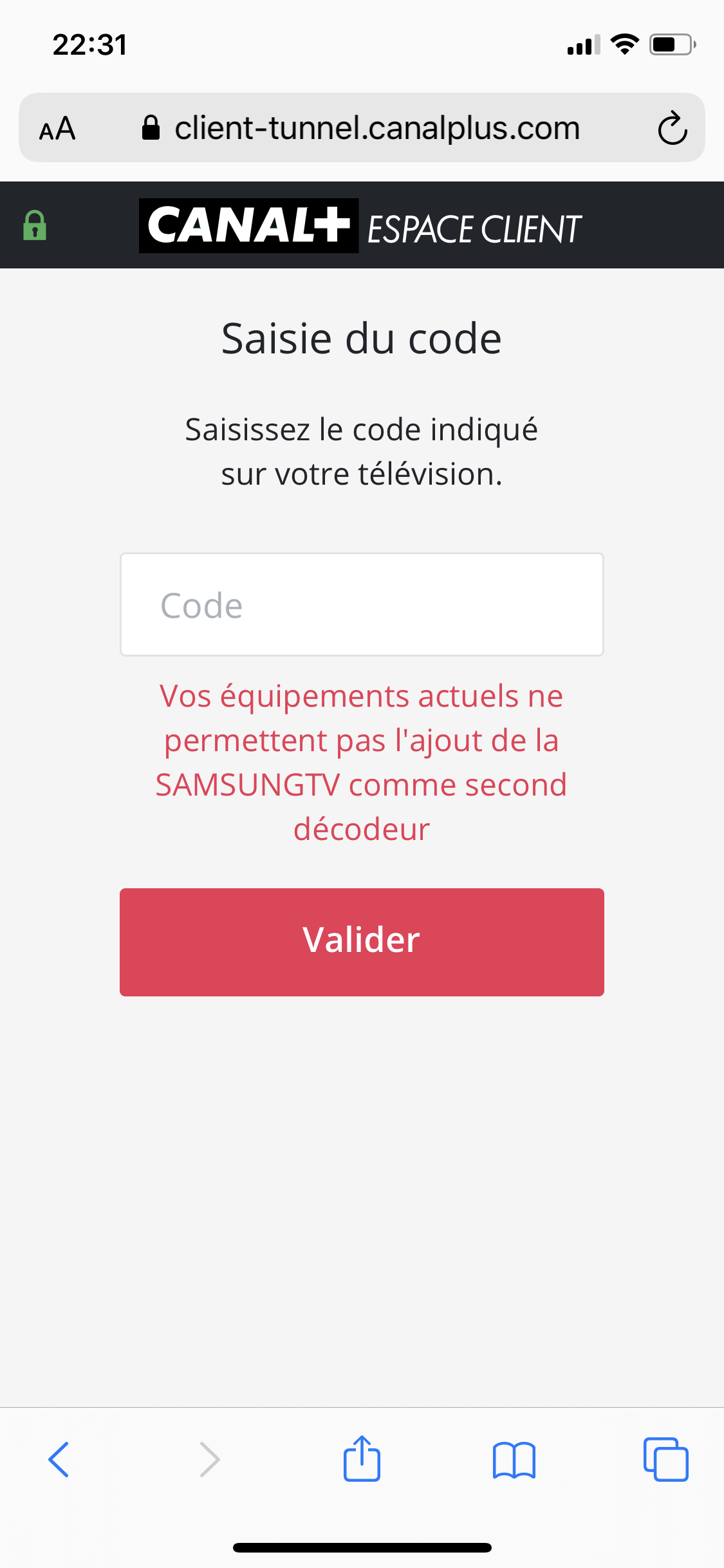 Comment Se Connecter à Mycanal Sur La Télé Je n arrive pas à connecter m’y canal sur ma tv Samsung connectée