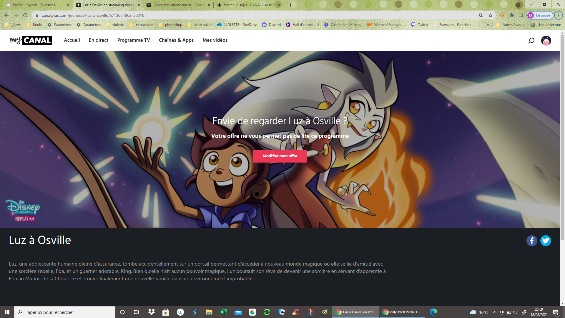 Pourquoi Disney + Ne Fonctionne Pas Sur Mac je souhaite visionner luz a osville sur disney plus et je suis abonné à