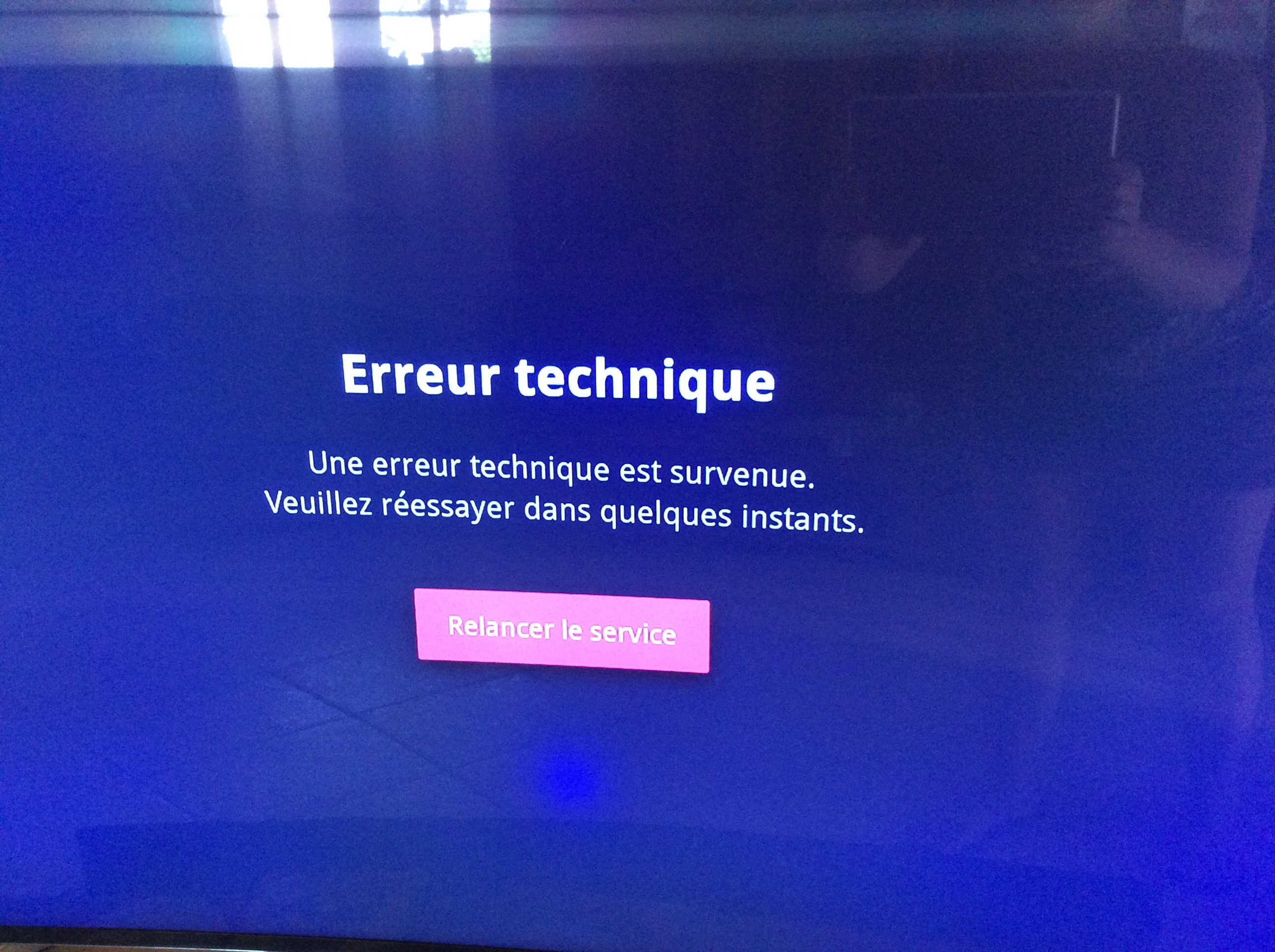 Canal+ Erreur Technique Relancer Le Service Erreur technique canal à la demande, netflix.... malgré câble ethernet