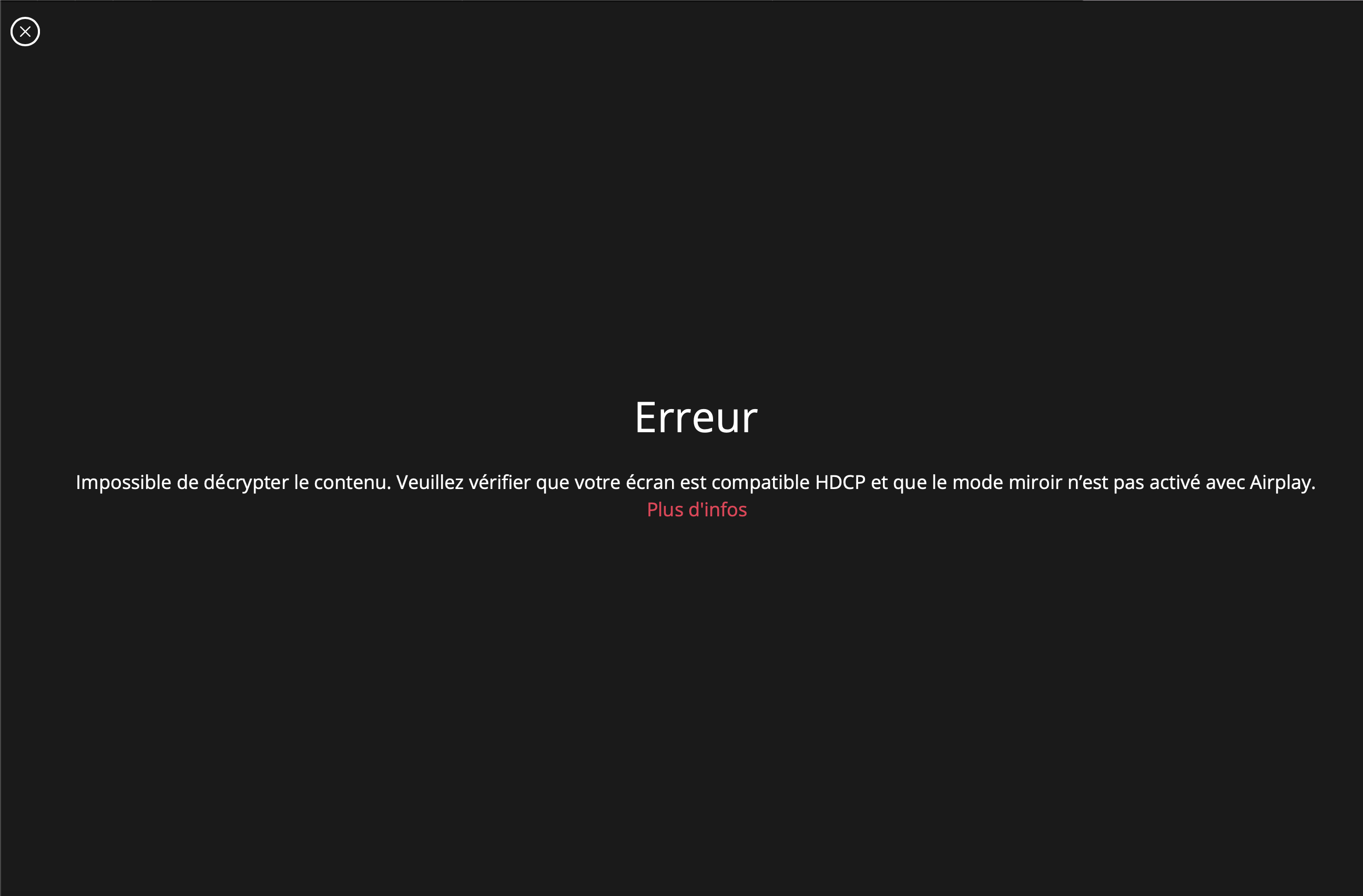Impossible De Decrypter Le Contenu Hdcp Big Sur sur MacOs - Avec Réponse(s)