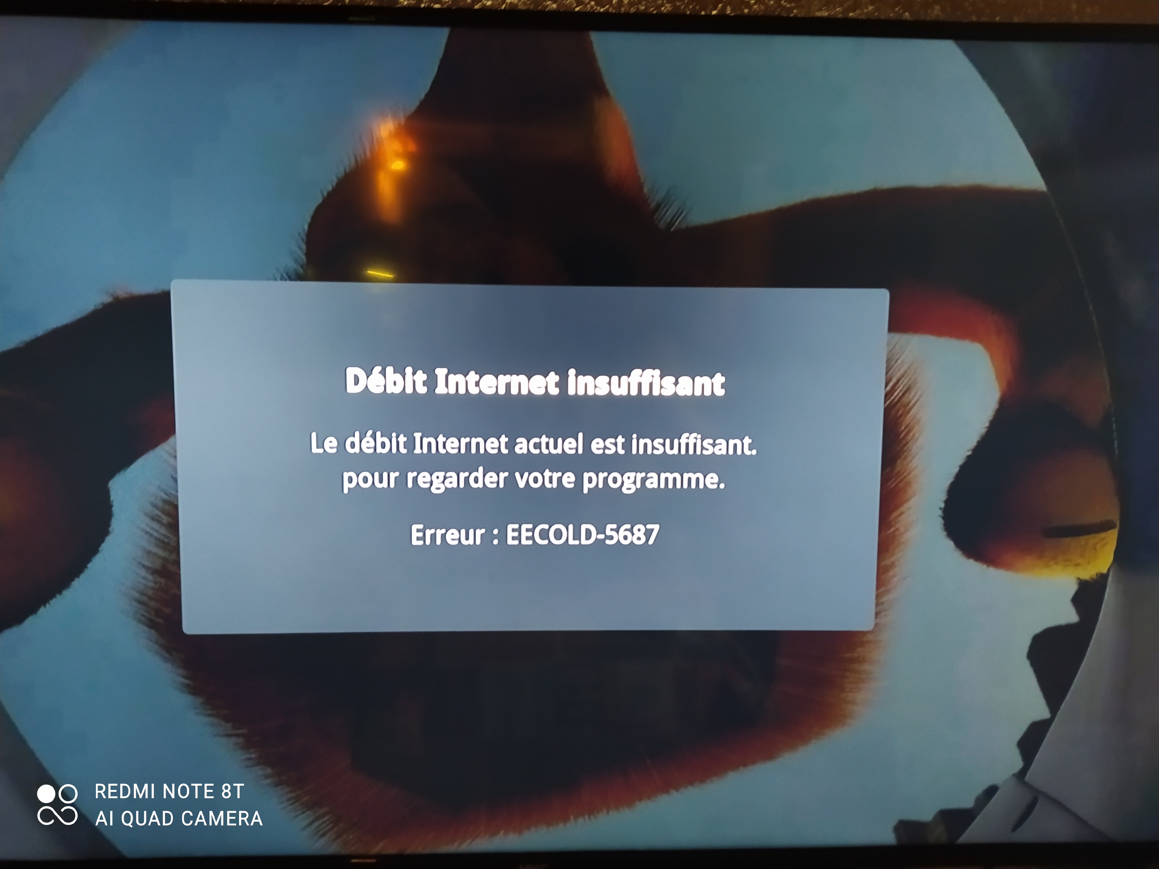 Message Erreur Ee Cold 5687 Avec Reponse S